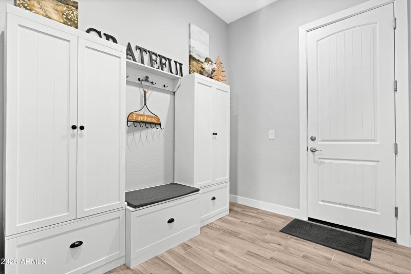 "Mudroom" entrance from Garage