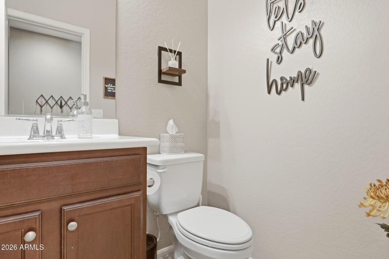 Downstairs powder room