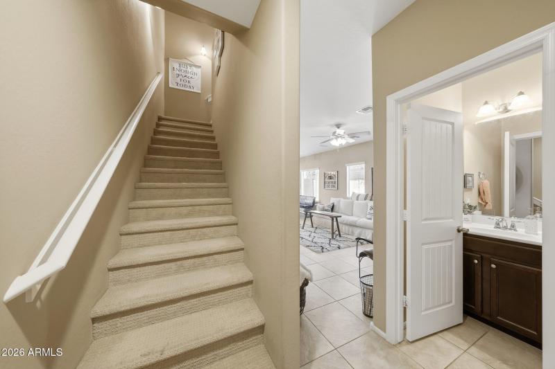 View from garage entry