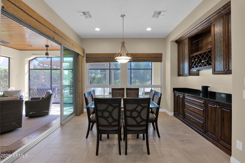 Dining Room with Slider Open