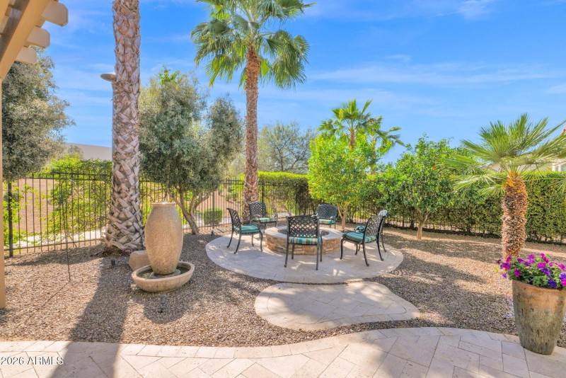 Private Back Yard and Fire Pit