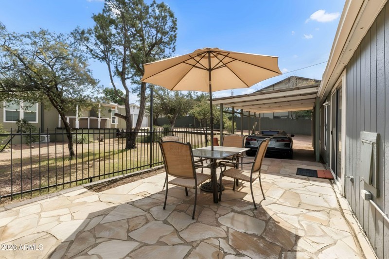 Unit c _ patio and carport