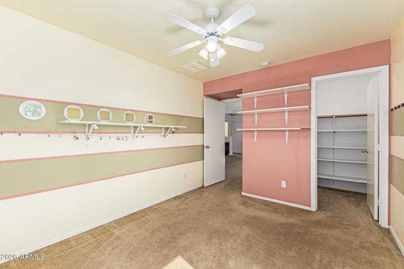 walk in closet in 2nd bedroom