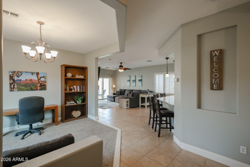 Open to main living area