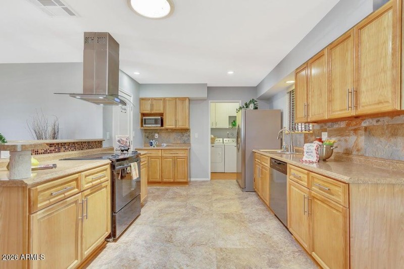 Kitchen into Laundry