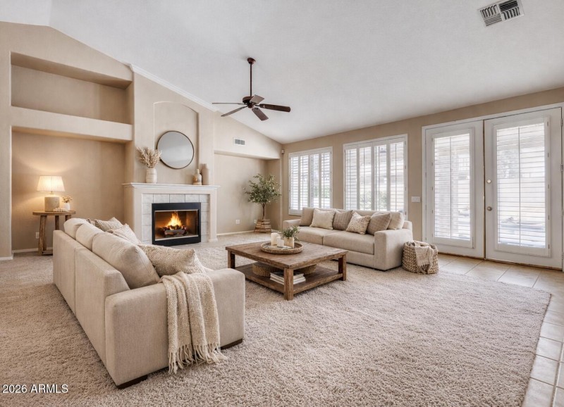 Virtually Staged Great Room