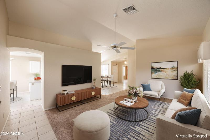 LIVING RM VIRTUALLY STAGED