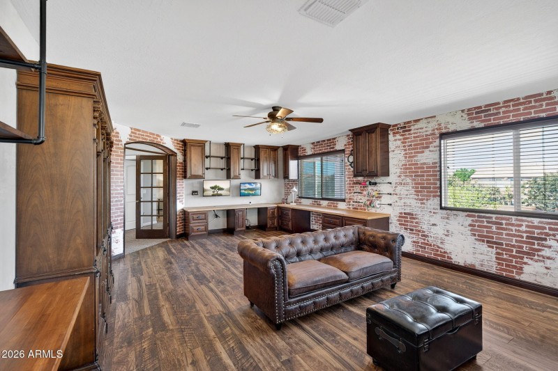 Built in office desk