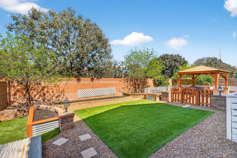 Lush landscaping + gardens