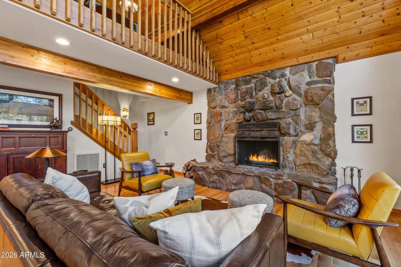 Wood Burning Fireplace