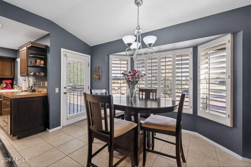 Dinette Area & access to patio