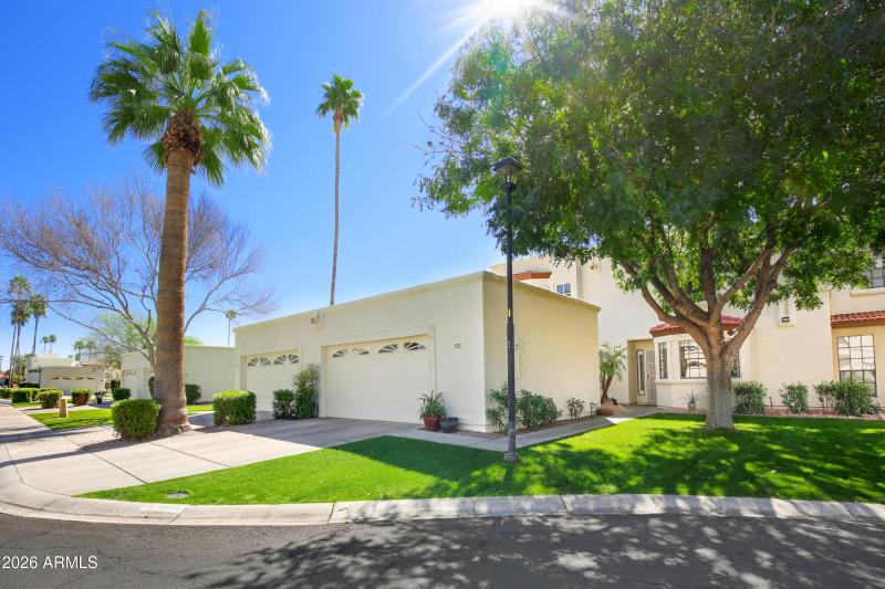 Front of the house and garage