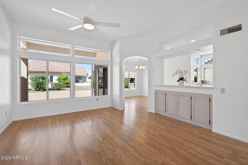 Large open living room