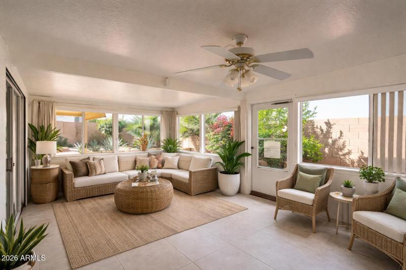 Enclosed Patio - Digitally Staged