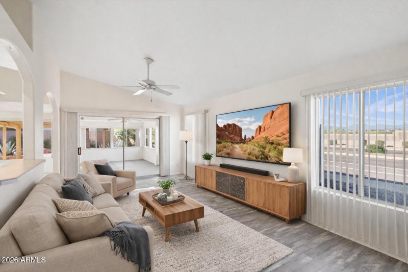 Living Room - Digitally Staged