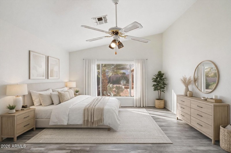 Primary Bedroom - Digitally Staged