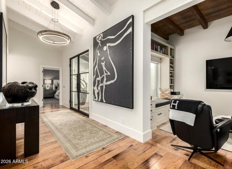 Elegant Foyer to Library