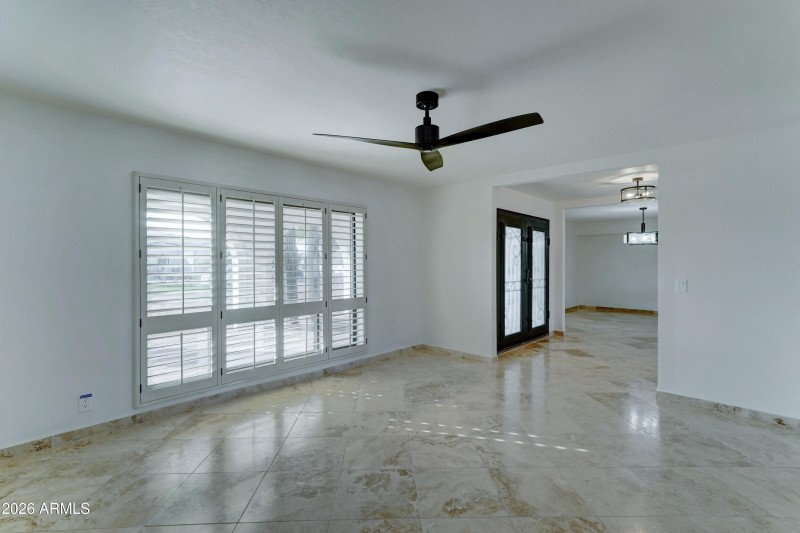 Impressive wrought iron front doors!