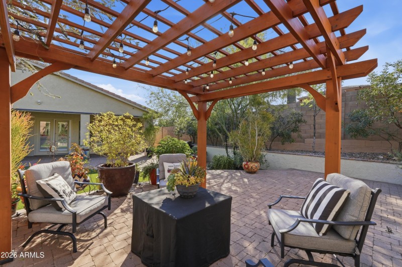 Backyard sitting Area