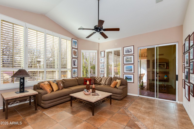 Family Room with Patio Access