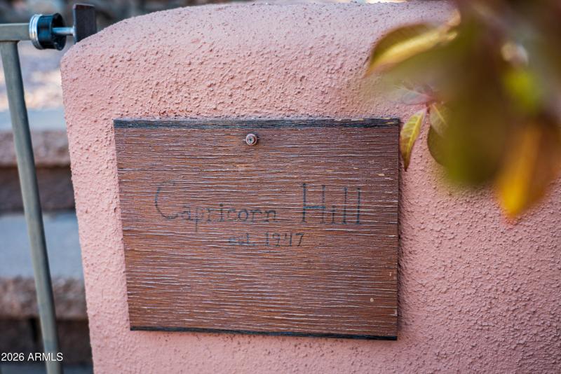 Capricorn Hill sign