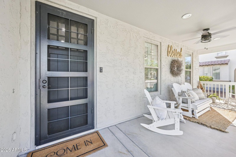 Iron Screen Door - Covered Porch