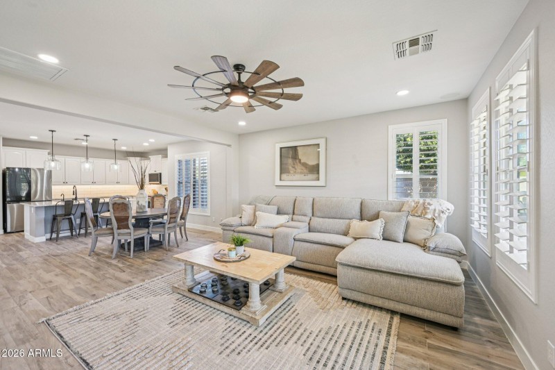 Kitchen & Living Room