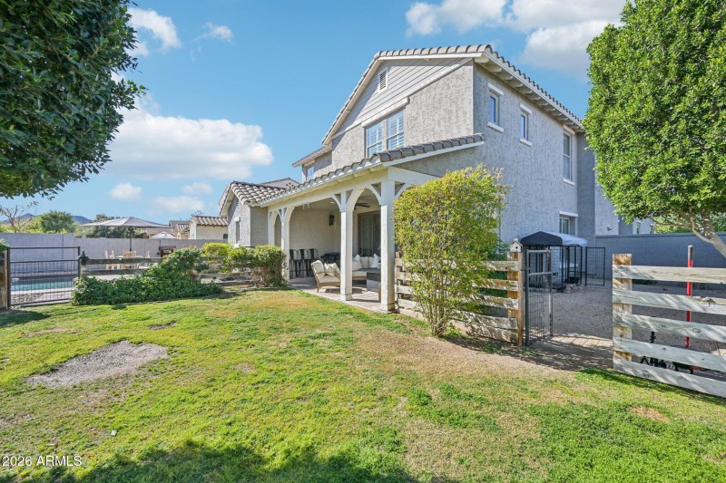 Gated Pool & Grass Play Area