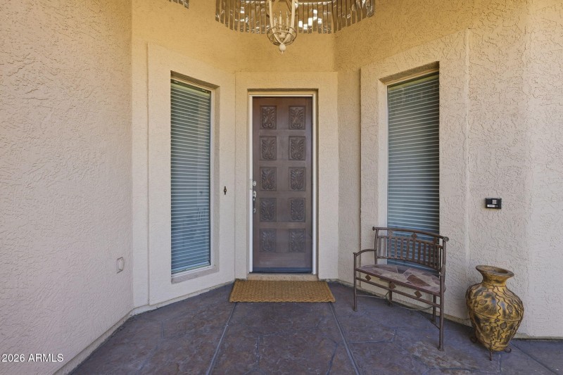 Covered Front Door Entry