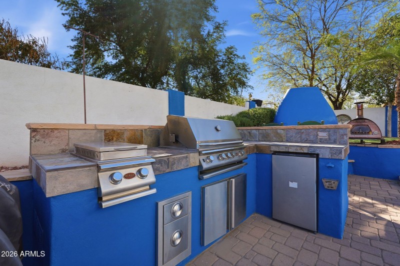 Outdoor BBQ and Food Area