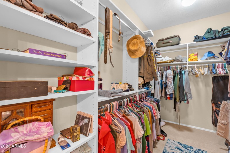 CLOSET ORGANIZER IN MAIN BEDROOM