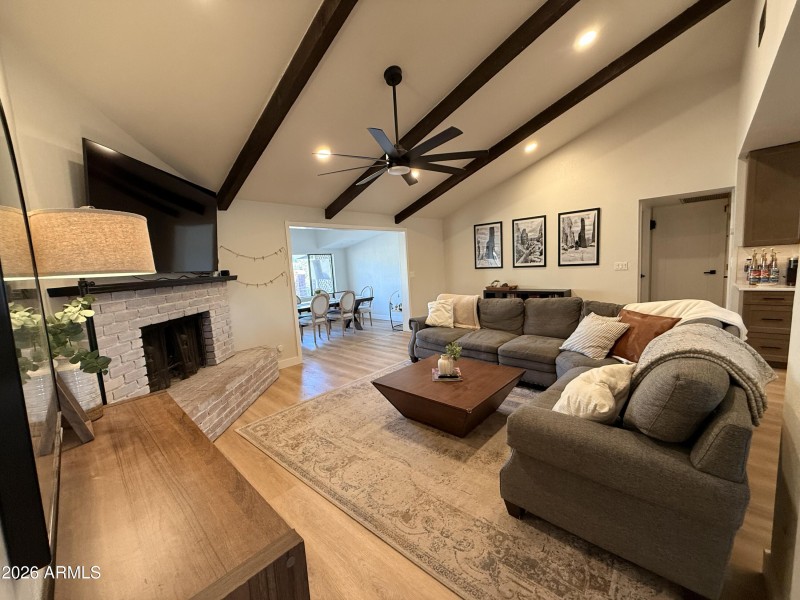 Doors to bedroom and laundry room