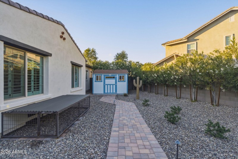 Tuff Shed and Side Yard