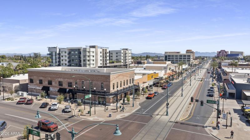 Downtown Mesa with Local Businesses