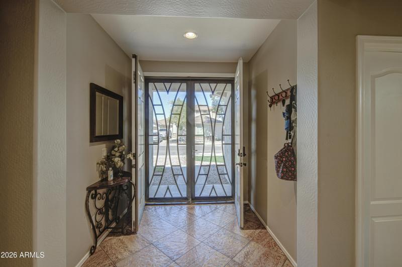 Double door entry with Security Doors