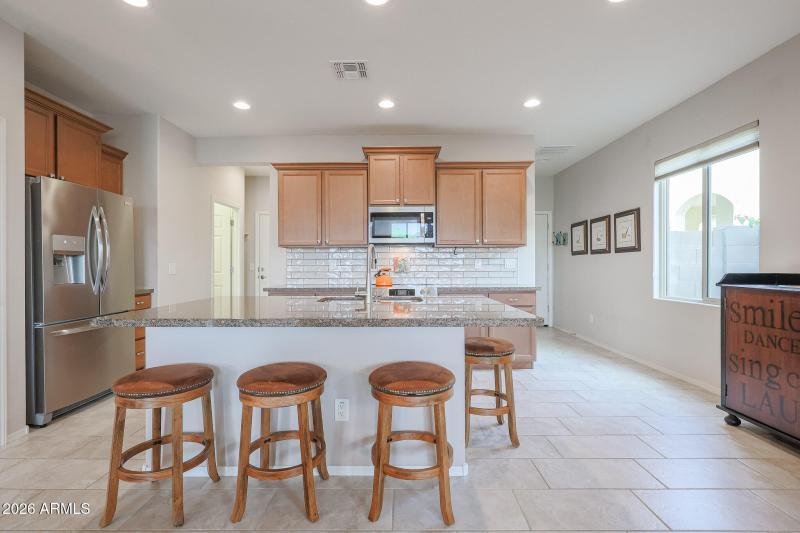 Beautiful Medium Tone Wood Cabinetry