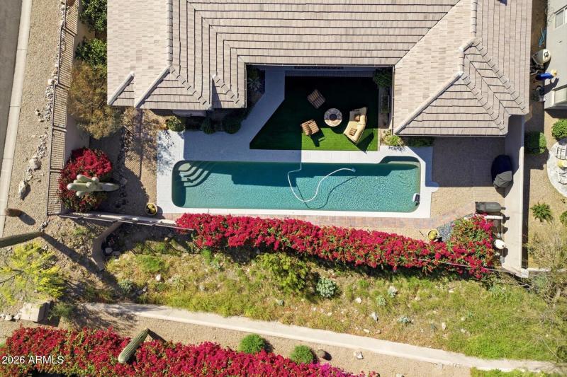 Aerial Backyard View