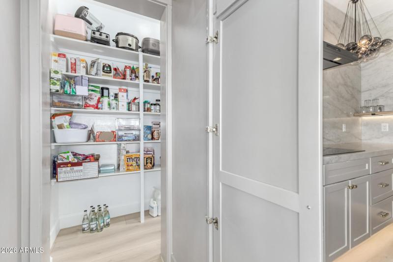 Hidden walk in pantry