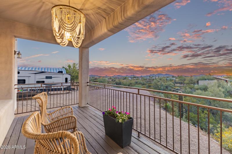 Sunset off back patio