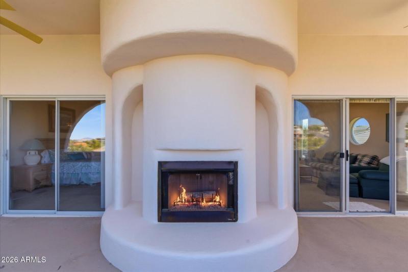 Outdoor Kiva Fireplace