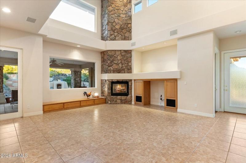 Living Room & Fireplace