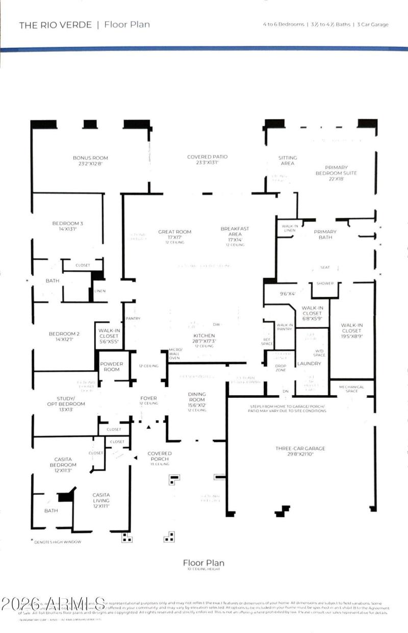 Rio Verde Floorplan