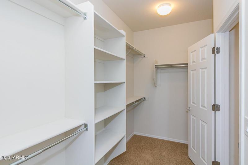Primary walk in closet