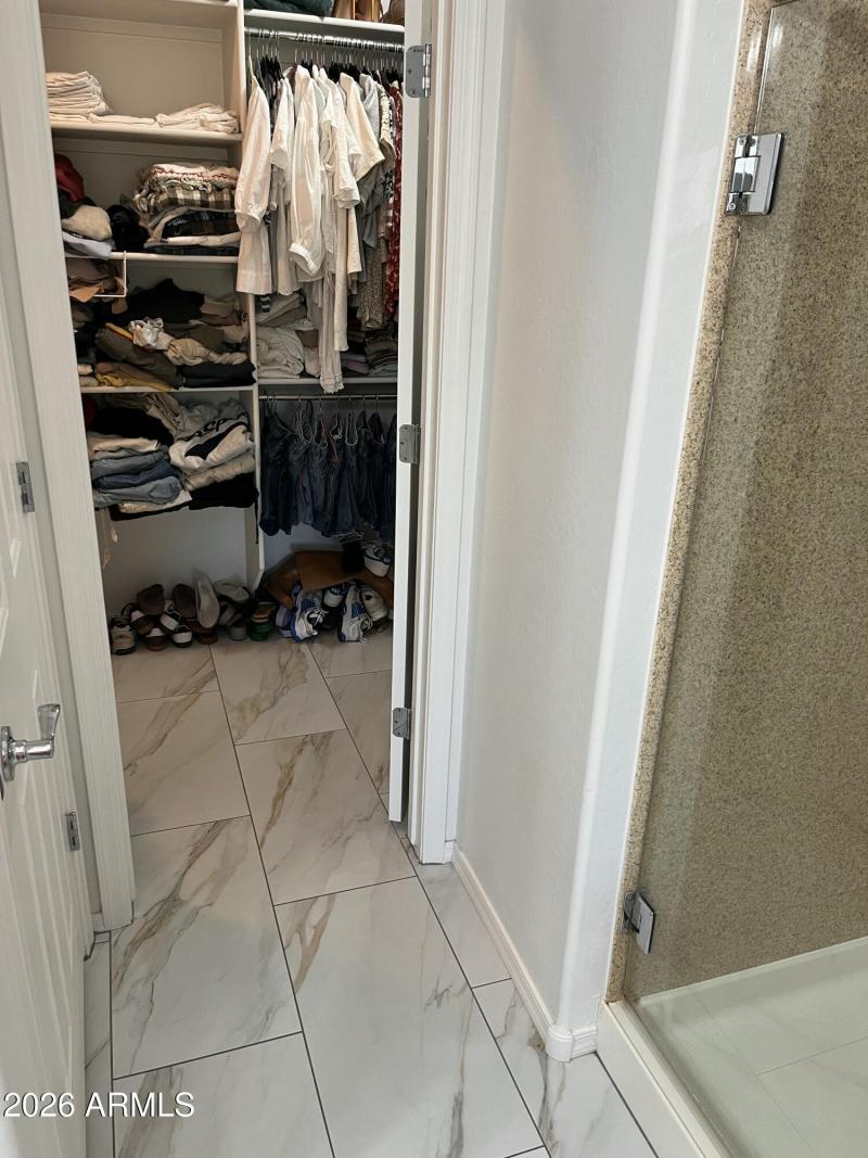 Primary walk-in closet