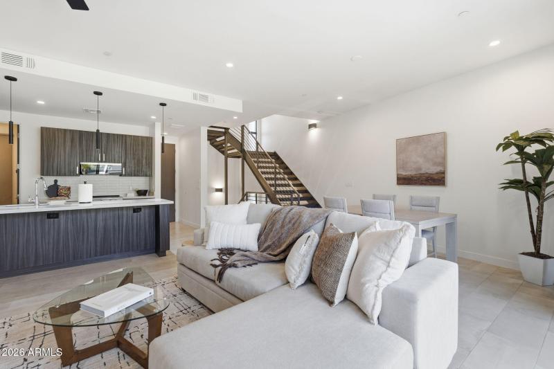 Open Living and Dining