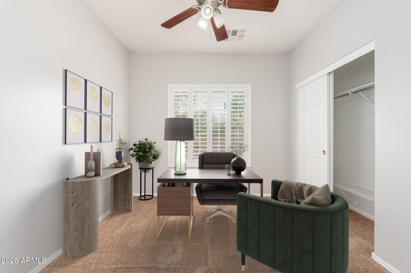 Bedroom of Office Downstairs