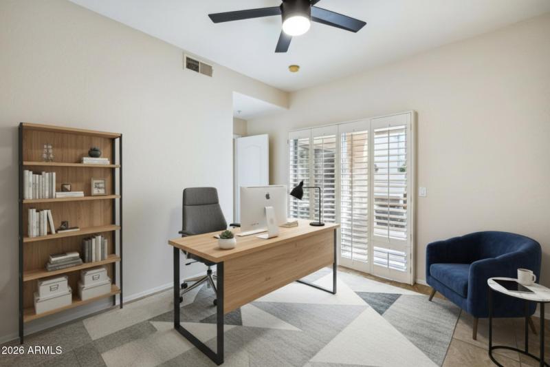 27-Bedroom 3 - Virtual Staging as Office