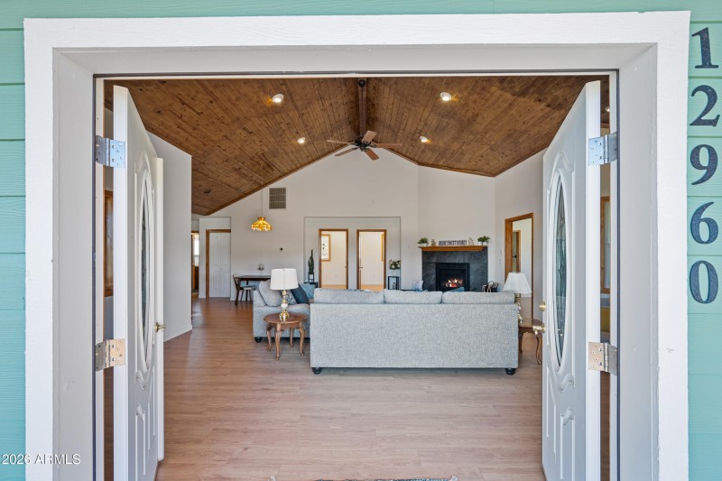 Grand, double entry doors