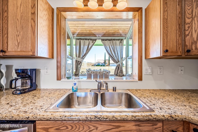 Beautiful view while washing dishes!