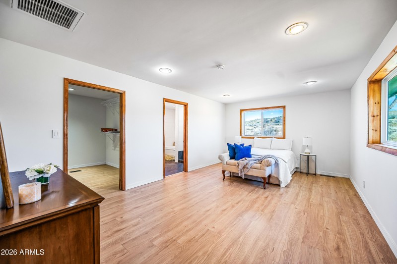 Large primary bedroom!